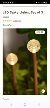 Terrain plastic LED light set
